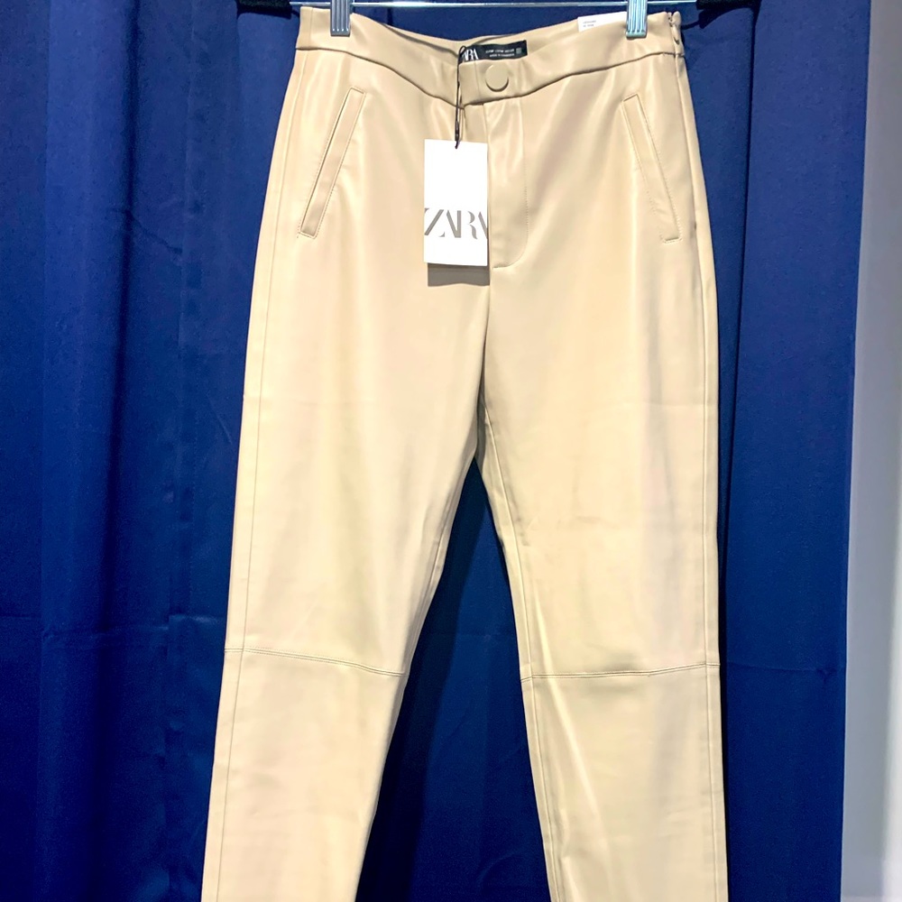 Zara leather like leggings